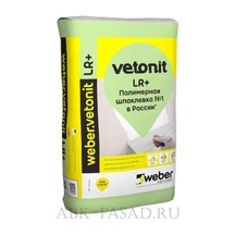 Шпаклевка Vetonit LR+ для выравнивания стен и потолков в сухих помещениях